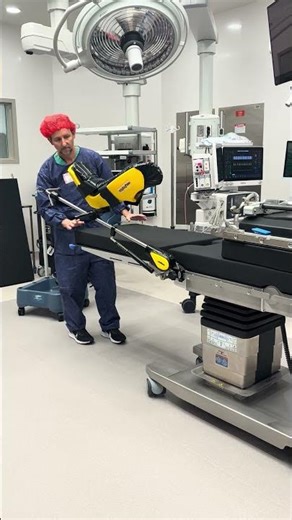 Putting on Lithotomy leg piece