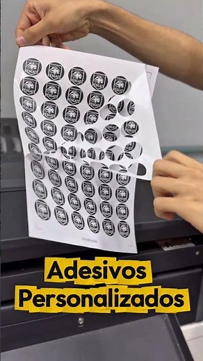 Adesivos Personalizados feitos impressão a laser, papel couchê e corte plotter A3!