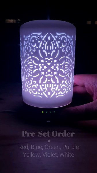 Amazon.com: Earnest Living Essential Oil Diffuser White Ceramic Diffuser 100 ml Timers Night Lights and Auto Off Function Home Office Humidifier Aromatherapy Diffusers for Essential Oils : Health & Household