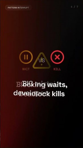 Deadlock vs Blocking — Real Difference #deadlock #sqlserver #databaseperformance #sqltips #devops
