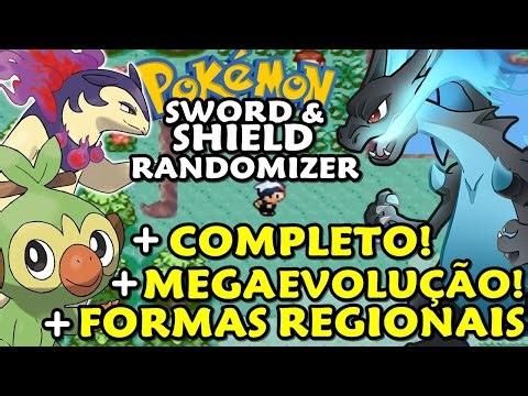 Pokemon Sword & Shield Randomizer (Hack Rom - GBA) - O Início Completo com Formas Regionais e Megas!