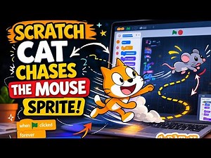 Scratch STEM Project: Cat and Mouse Chase Game 🐱🐭👇