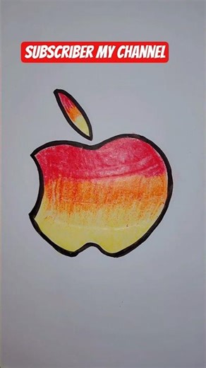 I phone logo drawing easy & simple#art #drawing #viral