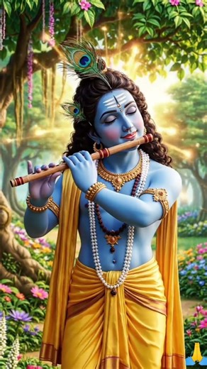 🌸 भगवान कृष्ण की मधुर बांसुरी 🎶 – वृंदावन की सुहानी #भगवानकृष्ण #कृष्णभक्ति #Vrindavan