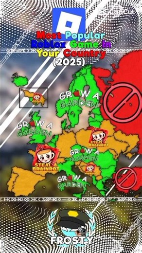 Most Popular Roblox Game! #map #mapper #mapping #europe #roblox #geotube #savemapping #ilovepancakes