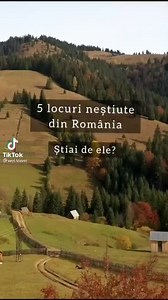 Vizit Romania :)! 1.Sfinxul Banatean 2.Cheile Baniței Hunedoara 3.Ochiul Beiului 4.Casa Rasturnata Gorj 5.Gradina Zmeilor Salaj 6.Maramures 7.Bucovina 8.Tihuta 9.Biertan 10.Rimetea Alba 11.Viscri Brasov 12.Transfagarasan 13.Varfu Omu 14.Cascada Bigar 15.Bran 16.Balea 17.Sapanta 18.Cheile Bicazului #travel #romania #vizit | Televiziunea IUBIM Brașovul -TV IBv-Channel