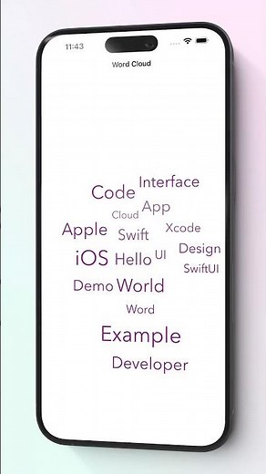 SwiftUI Word Cloud Generator 🔥👀