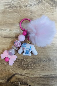 Buy Cute White Cartoon Pup Pen // Kawaii Keychains // Cute Keychains Online in India - Etsy