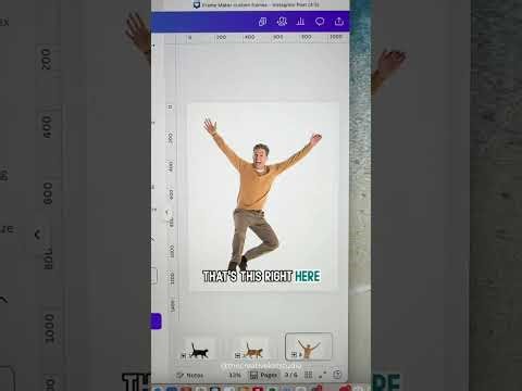 A new way to create custom frames inside Canva!