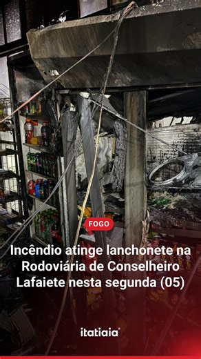 Itatiaia Ouro Preto on Instagram: "TRAGÉDIA | Um incêndio foi registrado na madrugada desta segunda-feira (05), em uma das lojas da Rodoviária de Conselheiro Lafaiete, na Região Central de Minas Gerais. O fogo atingiu a lanchonete Resende Vieira, instalada no interior do terminal rodoviário. O Pelotão do Corpo de Bombeiros do município foi acionado para atender à ocorrência. Segundo informações das autoridades, as equipes chegaram ao local após o chamado e identificaram que o incêndio estava con