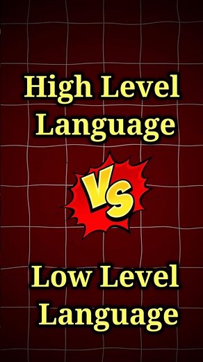 High level language vs low level language Easy Explanation #ytshorts #shorts #shortvideo