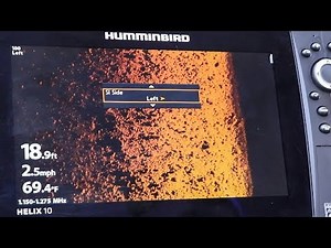 Humminbird HELIX Adjusting Side Imaging Side | Shortcut X-Press Key