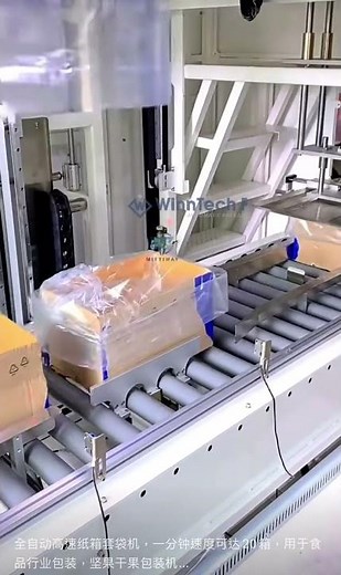 Automatic Poly bag Inserting Machine #baggingmachine #packingsystem #industrialmachine