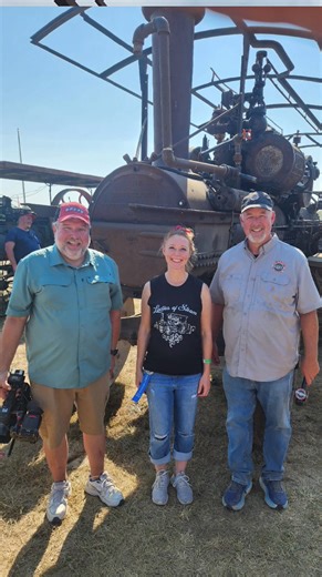 🔥Feeling so thankful today on my birthday, steaming at Steam-O-Rama with friends, on our 28 HP Minneapolis steam engine, and celebrating the joy of growing a little human. Enjoy this clip of my wonderful husband, Gib, giving me a birthday shoutout during the parade and a few photos during the weekend at Ozark Steam Engine Association. It truly made the day extra special to be surrounded by steam, this incredible community, and all of you who continue to support Ladies of Steam. Every message, e