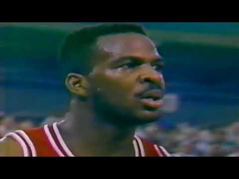 Chicago Bulls vs Detroit Pistons 4/3/1988 CBS NBA (Michael Jordan 59 Point Game)
