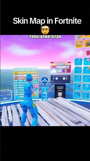 skin map in fortnite! 🤯 #fortnite #1vs1 #foryou