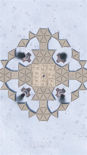 3x3 clan base design for 8 man groups in #rust #rusttok #Gaming #rustbase #rustpc