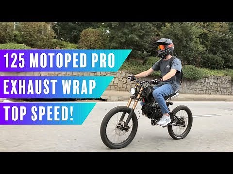 125cc Motoped Pro Quick Update / Top Speed!!!