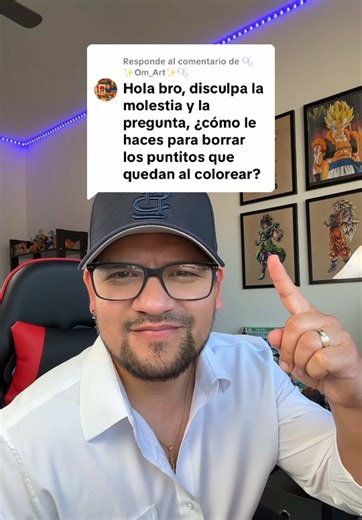 Cómo borrar puntitos al colorear con lápices