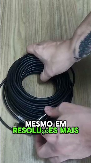 Cabo Hdmi 2.1 fibra óptica 8k de 20 metros com plug destacável #tecnologia #dicas #pc #gamer