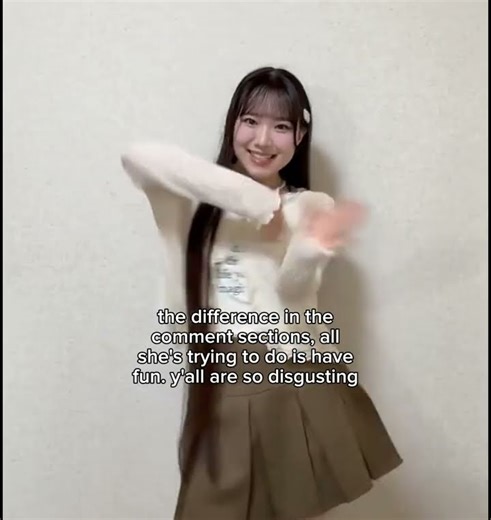 She's just a kid trying to have fun. Leave her alone #shorts #h2h #viral #dance #fyp #kpop #goviral