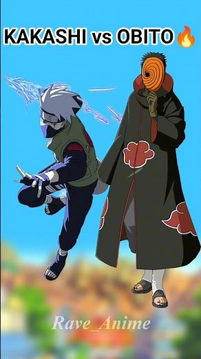 Hatake Kakashi vs Obito Uchiha 🔥 | Legendary Naruto Rivalry Fight! #anime #vs #naruto #kakashi#obito