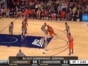 #TBT - Send it in, C.J. Fair! The Orange played Georgetown for the final time as a Big East member in on March 15, 2013, with 'Cuse winning 58-55 in OT. | Syracuse Orange