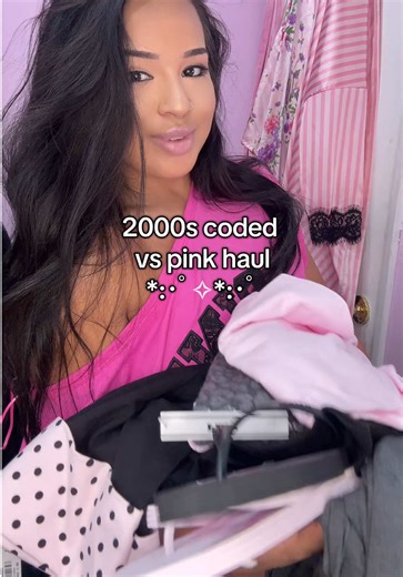 2000s /2010s coded victorias secret pink haul💕💕 @vspink #2000s #y2kfashion #pinkaesthetic #y2k #mcbling