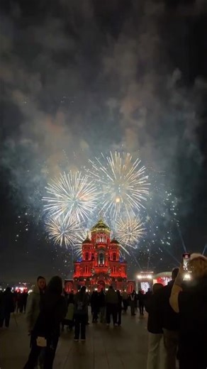 😱Самый красивый салют 9 Мая! 🇷🇺🎆 #9Мая #ДеньПобеды #Салют #москва2026
