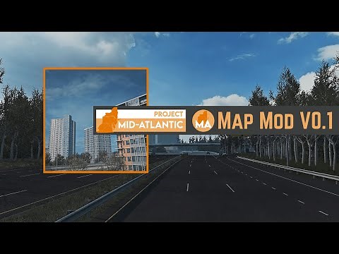 American Truck Simulator - Virginia Map Mod Trailer (Project Mid-Atlantic V0.2.1)