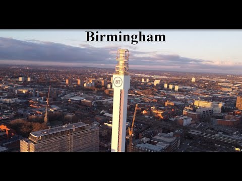 Birmingham City Centre 2023 - A 4k Drone Video