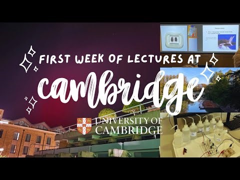 my first academic week at cambridge uni | lectures, labs & student life