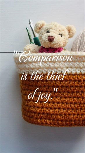 "Comparison is the thief of joy." 🥀 #crochet #crocheting #crochetideas