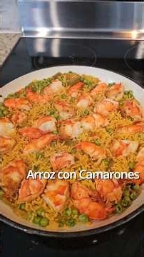 Arroz con Camarones 🦐 #arroz #camarones #almuerzo #shirmp #ideasdecomidas #platillos #seafood #fy