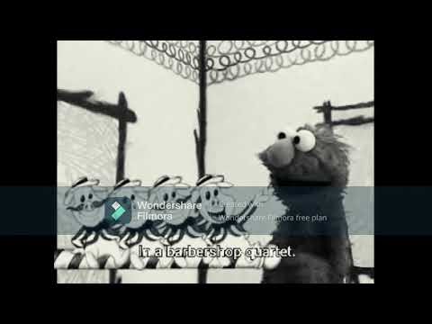 Elmo's World Counting Question Singing Barbershop Quartet Pigs High Pitch B&W Film #elmosworld
