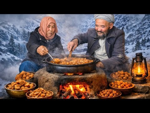Extreme Snow Survival in Afghanistan | Traditional Village Cooking & Rural Life