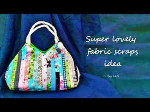 Super lovely fabric scraps idea ‖ Bag Tutorial #HandyMum