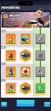 Last War Season 1- How to swap your profession to war leader and what skills you should pick