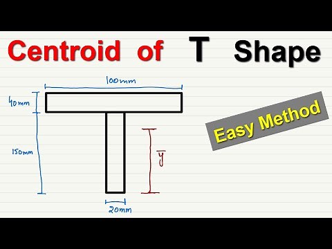 How to find Centroid of T shape || Example solved