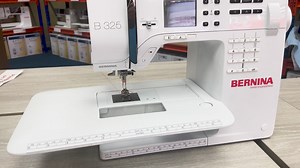 Bernina 325: The Bernina 325 is a small sewing machine by today's standards, almost compact and bijou. However, it still possesses the Bernina Heart. The stitch quality over a wide range of fabrics is superb. Visit Bambers for a demonstration of this Swiss Quality Sewing Machine. Bambers has been a Main Agent for Bernina since 1958. 0161 707 7786 https://bambersew.com/product/bernina-325-sewing-machine-with-slide-on-extension-table/ | Bamber Sewing & Embroidery Machines