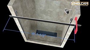 Holcam Luna Lite 48 in. W x 76 in. H Sliding Bypass Frameless Shower Door in Brushed Gold with 5/16 in. (8mm) Thick Clear Glass L2BSE.BGD.CLR.4876.EC2