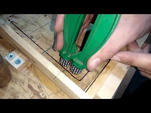 Bee Frame Side Bar Drilling, Eyelet Inserting, Wiring, Wax Foundation Embedding