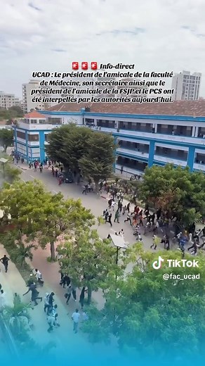 Interpellation des responsables d'amicales à UCAD