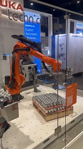 Check out this intelligent palletizing system developed by KUKA system Partner Technica International. See this open tray depalletizing application, powered by Mech-Mind vision in the KUKA booth at PACK EXPO booth N-5414 | KUKA