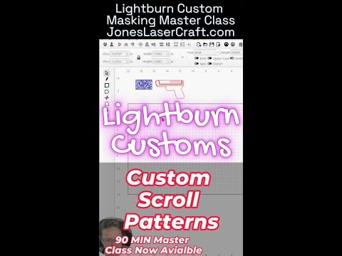 Custom Patterns and Masking (Boolean) Lightburn Tutorial