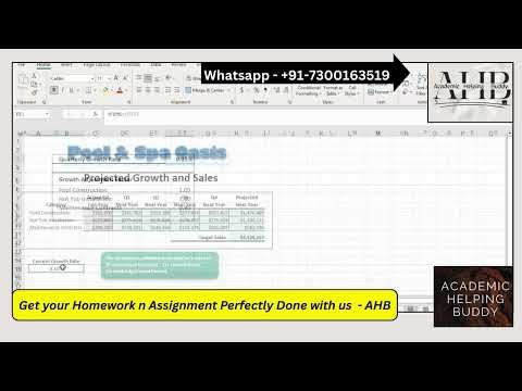 Excel Ch 9 Improve It Project 9-7 | Pool & Spa | SIMnet Project