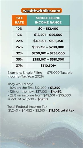 How Much Taxes You’ll Pay on $75,000 in 2026 | Filing Single #holidayonshorts