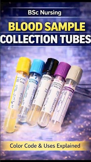 Blood Collection Tubes Colour Codes in 60 Seconds!⏱️ Blood Tube Colours Made Easy!🧠 #clinicalskills