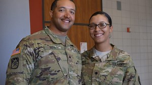 Military couple tackles deployment side by side