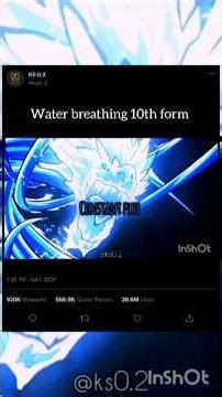 water breathing 10th form ||constant flux #demonslayer #tanjiro #waterbreathing #viral